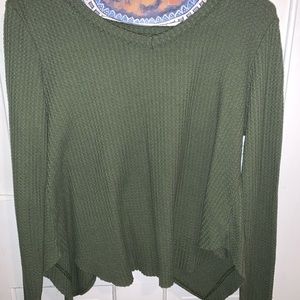 open back long sleeve